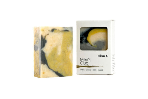 Men's Club - tuhé tělové mýdlo - Nikko B., pánské mýdlo, česká přírodní kosmetika. Bez palmového oleje.