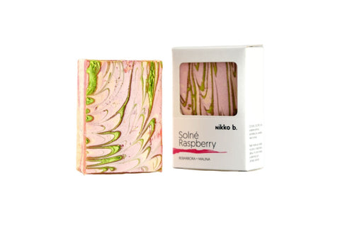 Solné Raspberry - tuhé tělové mýdlo - Nikko B.